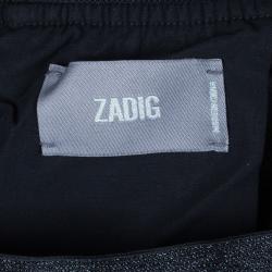 Zadig & Voltaire Black Pale Bis Track Casual Pants S