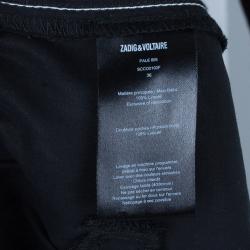 Zadig & Voltaire Black Pale Bis Track Casual Pants S