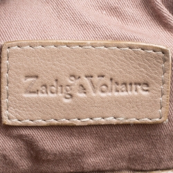 Zadig And Voltaire Khaki Brown Leather Satchel