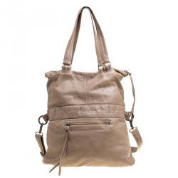 Zadig And Voltaire Khaki Brown Leather Satchel