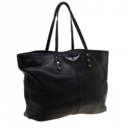 Zadig and Voltaire Black Leather Mick Tote