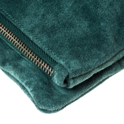 Zadig and Voltaire Dark Green Suede Shoulder Bag