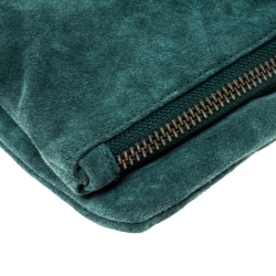 Zadig and Voltaire Dark Green Suede Shoulder Bag