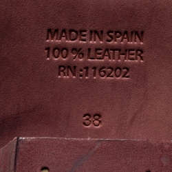 Pre Owned Zadig & Voltaire Multicolor Suede and Leather Ankle Boots Size 38