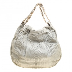Zagliani Grey Python JJ Hobo