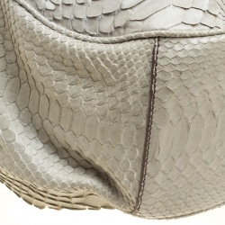 Zagliani Grey Python JJ Hobo
