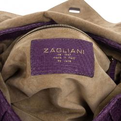 Zagliani Python Chain Strap Shoulder Bag