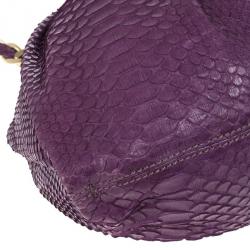 Zagliani Python Chain Strap Shoulder Bag