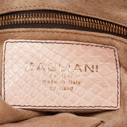 Zagliani Pink Python JJ Hobo