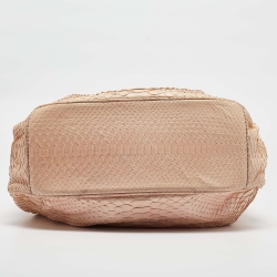 Zagliani Pink Python JJ Hobo