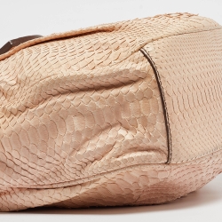 Zagliani Pink Python JJ Hobo
