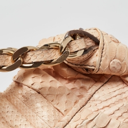 Zagliani Pink Python JJ Hobo
