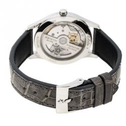 Zenith White Mother of Pearl Stainless Steel Elite Ultra Thin Women's Wristwatch 33 mm