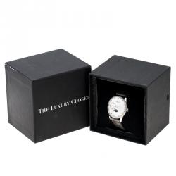 Zenith White Mother of Pearl Stainless Steel Elite Ultra Thin Women's Wristwatch 33 mm