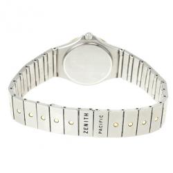 Zenith Pacific Stainless Steel and Diamond Womens Watch 26 MM