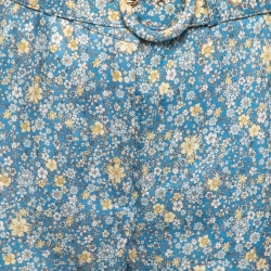 Pre Owned Zimmermann Blue Floral Printed Linen Belted Trousers M