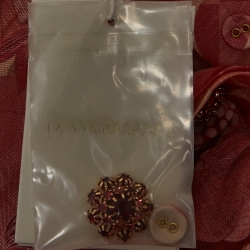 Pre Owned Zimmermann Coral Pink Floral Print Linen & Silk Ruffled Top M