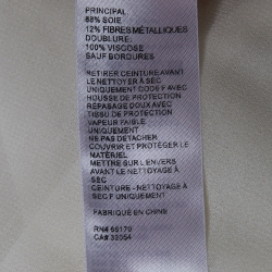 مملوكة مسبقًا Zimmermann Off-White Silk-Lurex Blend Ruffled Wrap Midi Dress XS