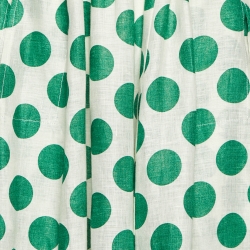 Zimmermann Green Polka Dot Print Linen Midi Skirt S