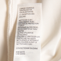 Pre Owned Zimmermann Off White Silk & Lace Inset Ruffle Moncur Wrap Dress L