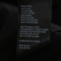 مملوكة مسبقًا Zimmermann Black Linen & Lace Detail Bellitude Mini Dress M