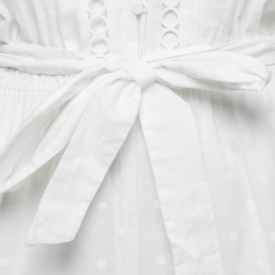 Pre Owned Zimmermann White Cotton Jasper Dot Playsuit M