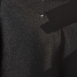 Pre Owned Zimmermann Black Crepe Pleated Maxi Dress M