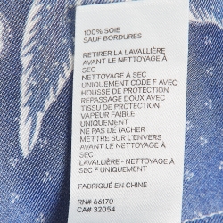 مملوكة مسبقًا Zimmermann White/Blue Glassy Floral Silk Belted Mini Dress M