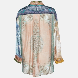 Pre Owned Zimmermann Multicolor Paisley Print Silk Anneke Shirt M