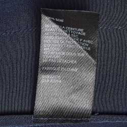 Pre Owned Zimmermann Navy Blue Silk Buttoned Front Jumpsuit M