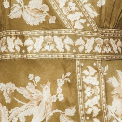 Pre Owned Zimmermann Green Floral Print Anneke Wrap Dress XS