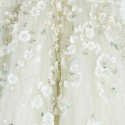 Zuhair Murad Tiana Strapless Floral Embellished Wedding Dress M