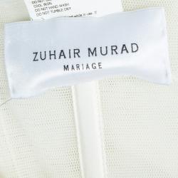 Zuhair Murad Tiana Strapless Floral Embellished Wedding Dress M