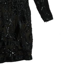 Pre Owned Zuhair Murad Embellished Short Dress M