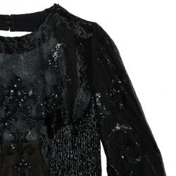 Pre Owned Zuhair Murad Embellished Short Dress M