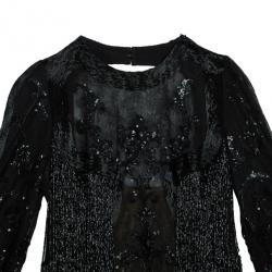 Pre Owned Zuhair Murad Embellished Short Dress M