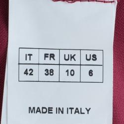 Pre Owned Zuhair Murad Red Silk Halterneck Evening Gown M