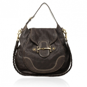 Pre Owned Gucci Brown Emily Guccissima Leather Hobo