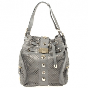 Pre Owned Jimmy Choo Limited Edition Suede Riki Bag
