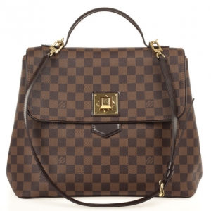 Pre Owned Louis Vuitton Damier Ebene Bergamo GM