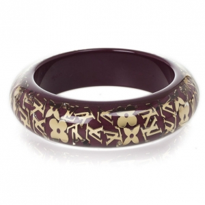 Pre Owned Louis Vuitton Purple Inclusion Bracelet Large