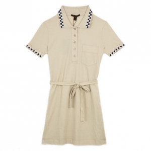Pre Owned Louis Vuitton Collar Dress S