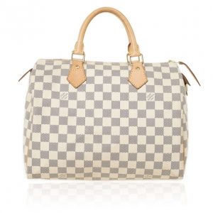 Pre Owned Louis Vuitton Damier Azur Speedy 30 