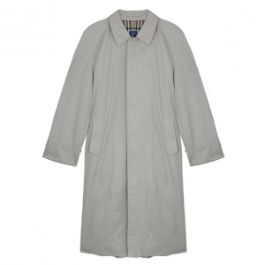 Pre Owned Burberry Taupe Men's Cotton Twill Trench Coat XXXL