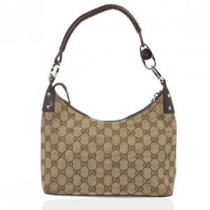 Pre Owned Gucci GG Canvas Monogram Brown Hobo