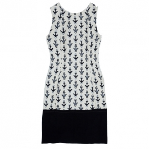 Pre Owned Balenciaga Off-White Anchor Dress M