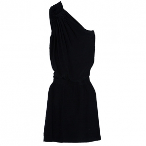 Pre Owned Philosophy Di Alberta Ferretti Black Silk Dress S
