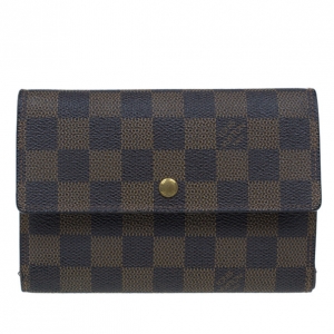 Pre Owned Louis Vuitton Damier Canvas Alexandra Wallet