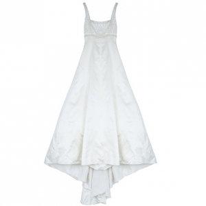 Pre Owned Reem Acra Scoop Neck Embellished Dress L