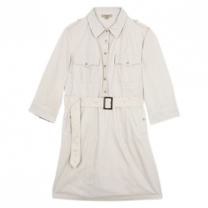 Pre Owned Burberry Military Shirt Dress XL